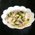 みかんちゃんです☆'s cooksnap of when they made 角切りズッキーニと豚バラの中華風炒め.
