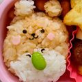 ゆゆ02's cooksnap of when they made ハムスター☆キャラ弁.