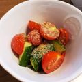 麻's cooksnap of when they made 本当に簡単！トマトと叩き胡瓜のサラダ★.