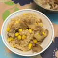 cheesedog's cooksnap of when they made だしの素で！舞茸とコーンの炊き込みごはん.