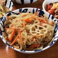 低カロ探検隊's cooksnap of when they made にんじん、れんこん、しらたきのきんぴら.