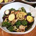 低カロ探検隊's cooksnap of when they made さつまいもとれんこんのポン酢鶏.