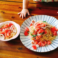 ランブルス子's cooksnap of when they made トマト・たらこ・イカの和風冷製パスタ.