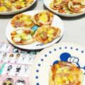 まめしゃン's cooksnap of when they made 餃子の皮で簡単！パリパリピザ♪.