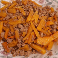 EmikoT's cooksnap of when they made ピーナッツかぼちゃと挽肉のうまうま炒め.