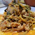★しろねこやまと★'s cooksnap of when they made 豚肉キムチ♪簡単豚キムチもやし水菜.