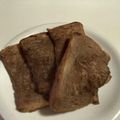 papikun's cooksnap of when they made 食パンで♡ミルクココアフレンチトースト♡.