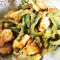 ひーしゃん♡'s cooksnap of when they made 揚げ焼きで！鶏肉とゴーヤのカレーマヨ和え.