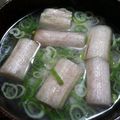 クックるん☆戦隊's cooksnap of when they made 母の味☆煮物みたいなずいきの味噌汁.