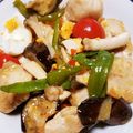 クックY08S17☆'s cooksnap of when they made 鶏肉と夏野菜のスイートチリソース炒め.