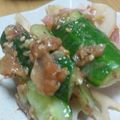 love385's cooksnap of when they made 簡単すぎ☆居酒屋のたたき梅きゅうり☆.