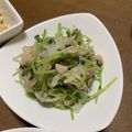 さっちあっきママ's cooksnap of when they made 豆苗とツナのナムル.