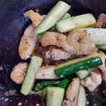 アンケセナ's cooksnap of when they made ❀ささ身と胡瓜の塩麹炒め❀　.