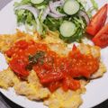 chirorin48's cooksnap of when they made ポークピカタトマトソースかけ.