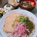 あゆまんま♪'s cooksnap of when they made 残りもの乗っけ蕎麦❀.