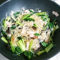 ととろ＆めい's cooksnap of when they made 保育園で人気☆青菜と春雨ソテー.