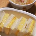 クックDAD's cooksnap of when they made レンチンでだし巻き玉子サンドイッチ❗.