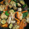 さちへ♪'s cooksnap of when they made とろ～りなすと鶏もも肉のにんにくみそ炒め.