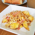ばく★ちく's cooksnap of when they made もやしと卵とハムの炒め物.