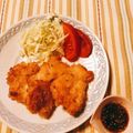 yesmama's cooksnap of when they made 香ばしい♡チキンカツの胡麻ソースがけ.