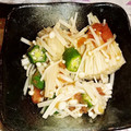 hana⭐️hai's cooksnap of when they made えのきとオクラの梅肉和え.