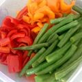 ハナ☆クロ's cooksnap of when they made いんげんと2色パプリカの揚げびたし.