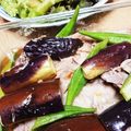 働く闘う☆スーパー母's cooksnap of when they made 豚肉とナスのレンジ蒸し.