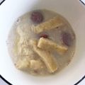 ゆかりりりー's cooksnap of when they made 皮なしウインナーの白だし豆乳スープ.