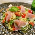 アイリッシュショコラ's cooksnap of when they made 絶品✨トマトと生ハムの冷製パスタ✨.