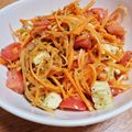 おいしいとしあわせ's cooksnap of when they made にんじん・トマト・モッツァレラのサラダ.
