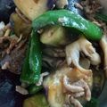 Hyukchi's cooksnap of when they made 母の味♡なすピ ーマン舞茸炒め.