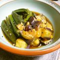 卯月のうさぎ２０１４'s cooksnap of when they made 生姜香る♪めんつゆでナスとオクラの煮浸し.