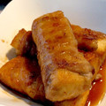 ぶす丸's cooksnap of when they made 厚揚げと卵のテリテリ肉巻き♪♪.