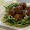 YU-ZEN's cooksnap of when they made ☆野菜たっぷり肉団子☆テリヤキソース.