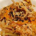シーズー可愛い's cooksnap of when they made 豚キムチ丼【柏市学校給食】.