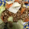 りなゆうと's cooksnap of when they made キャベツたっぷり！豚ひき肉の餡掛けご飯！.