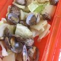 ペカチュー's cooksnap of when they made ルクエで♪あさりベーコンの野菜蒸し♪.