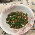aochaaan's cooksnap of when they made 簡単 オクラとメカブのポン酢和え.