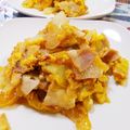 なおきんとん's cooksnap of when they made 厚切りベーコン＆玉ねぎ＆卵の炒め物.