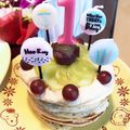 sunuさん's cooksnap of when they made 息子1歳☆アレルギー対応バースデーケーキ.