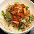 しょこら♪＊'s cooksnap of when they made 納豆オクラ梅のネバネバそうめん.