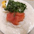 フランシエル's cooksnap of when they made 豆乳そうめん　明太子＆温玉のせ.
