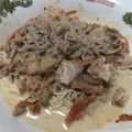 みー３２'s cooksnap of when they made 夏ランチ☆豚キム豆乳ぶっかけそうめん.