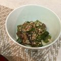 *nana*'s cooksnap of when they made マッシュルームとオクラのピリ辛炒め.