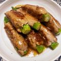 まいまい！！'s cooksnap of when they made オクラのつくね巻き～♪.