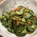 しーゆーのおかん's cooksnap of when they made 簡単一品！きゅうりとオクラの酢の物.