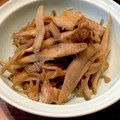 ばたみそーぱん☆'s cooksnap of when they made 鶏皮とごぼうのきんぴら風.