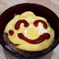 ぷにぷに～mama's cooksnap of when they made 簡単 マグカップ オムライス.