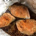 ちさちゅ★'s cooksnap of when they made ごま香る　鮭の甘じょっぱい照り焼き　　.
