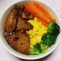 ロビくま's cooksnap of when they made ★サラダチキンで♪パパッと照り焼き丼★.
